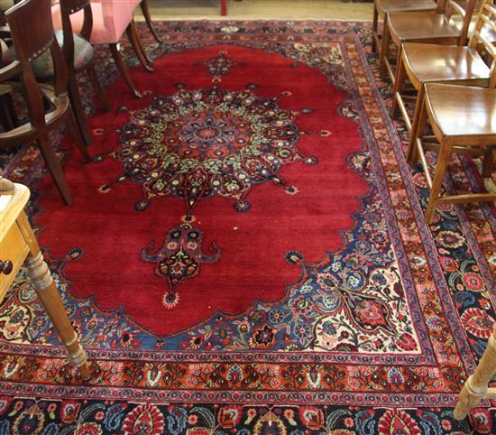 Large red & blue carpet